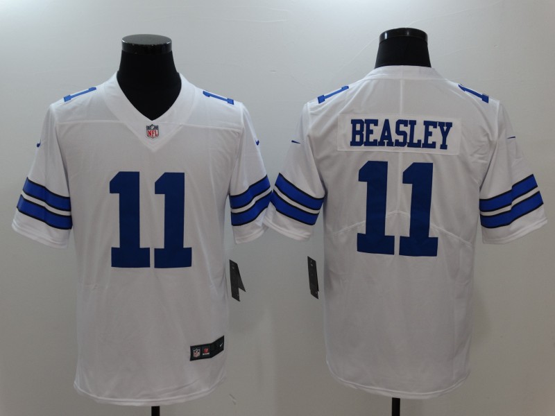 Men's Dallas Cowboys Cole Beasley #11 White Jersey